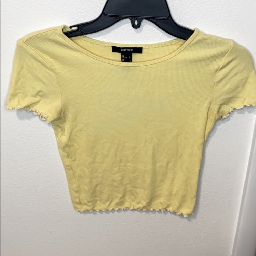 Forever 21 Pale Yellow Top
